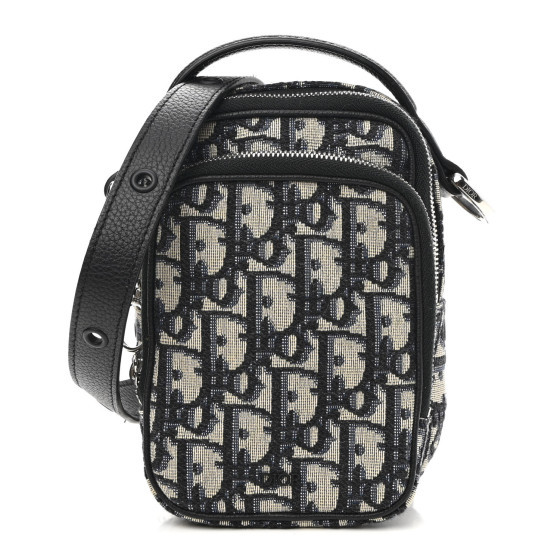 CHRISTIAN DIOR Oblique Crossbody Bag Blue | FASHIONPHILE (US)