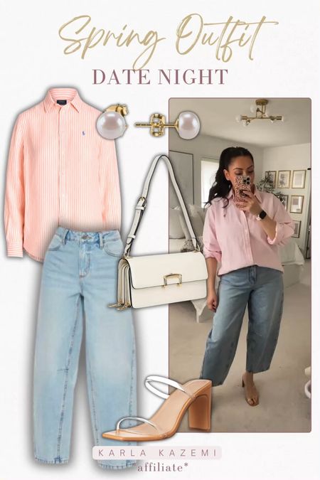 Cutest date night outfit! Styling my barrel jeans in a classic elevated outfit, pairing it with my button up and some clear strap sandals❤️







Barrel jeans, horseshoe jeans, pin stripe button up, elevated fashion, classic style, affordable fashion, designer fashion, spring fashion, spring outfit Inspo, jeans, denim, midsize fashion, date night outfit Inspo.

#LTKover40 #LTKmidsize #LTKstyletip
