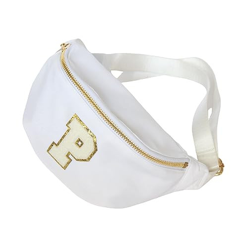 Custom Fanny Pack Personalized Bachelorette Bridesmaid Gifts for Her (White, Patch Color: White) | Amazon (US)