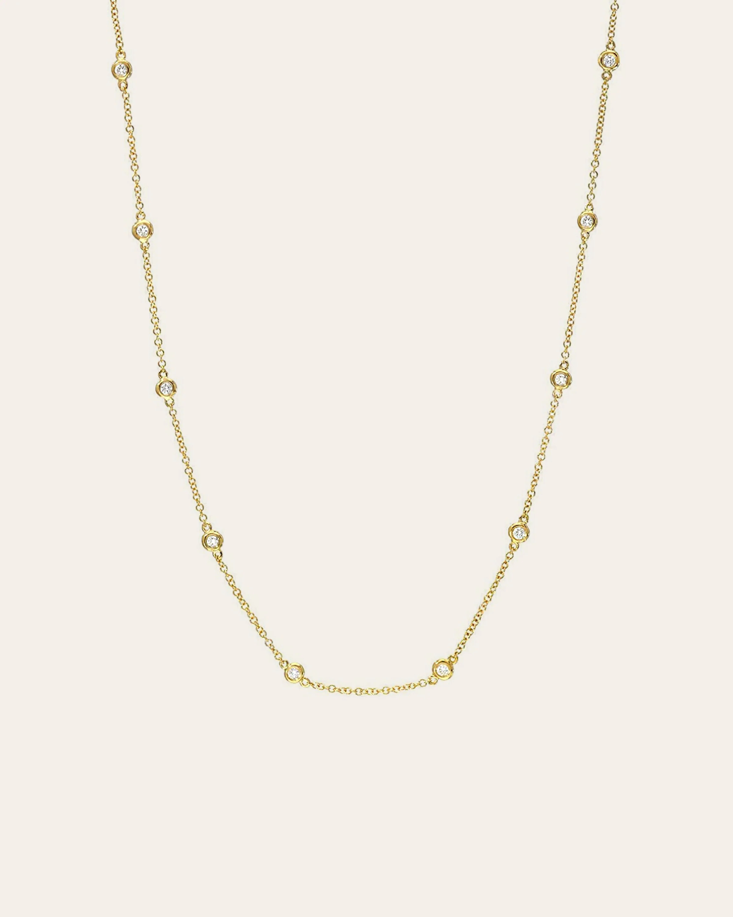 Diamond by the Yard Necklace | Zoe Lev Jewelry
