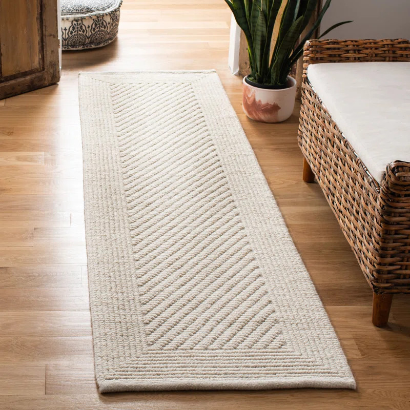 Brookneal Handmade Flatweave Ivory Rug | Wayfair North America