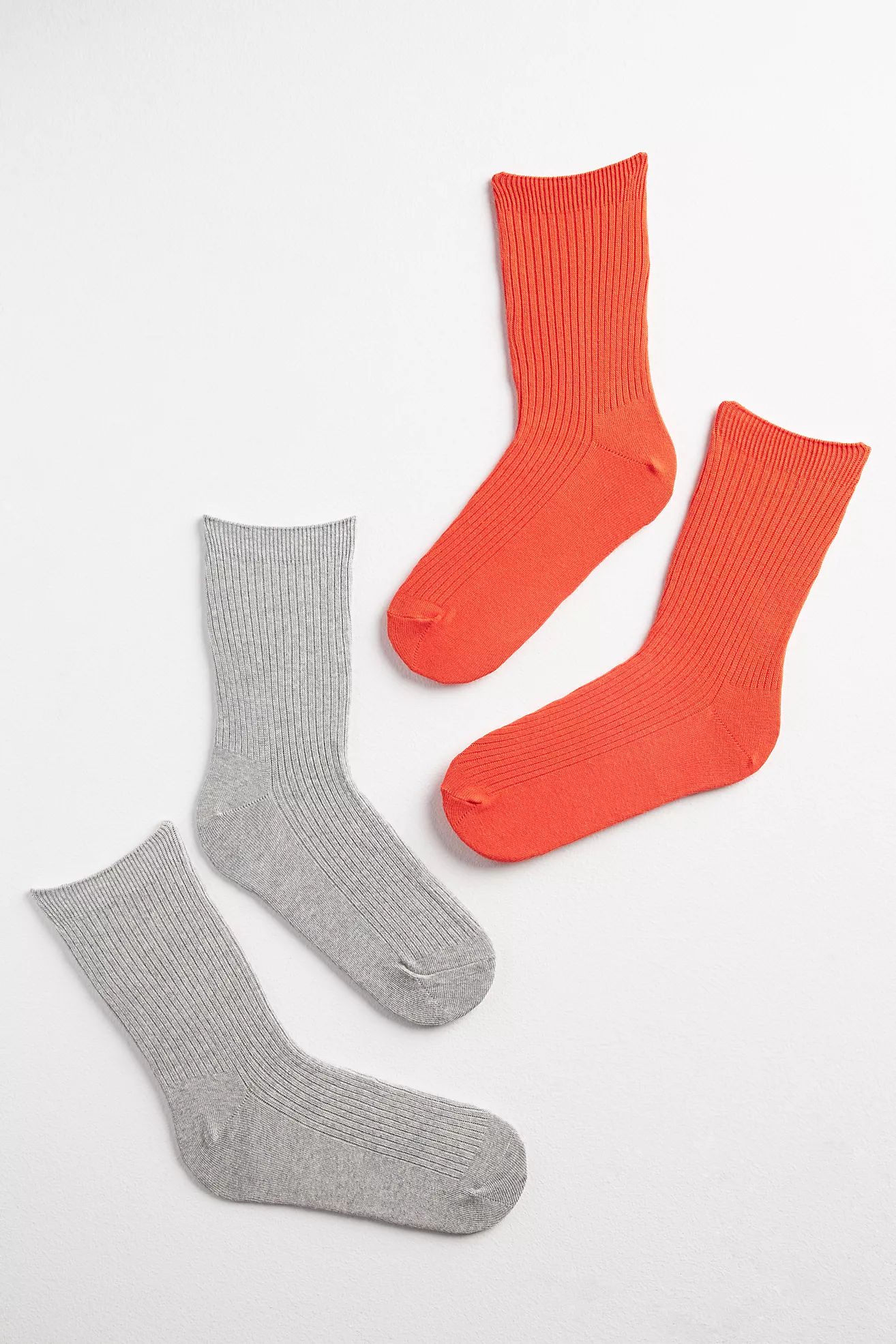 Set of Two Ribbed Socks | Anthropologie (US)