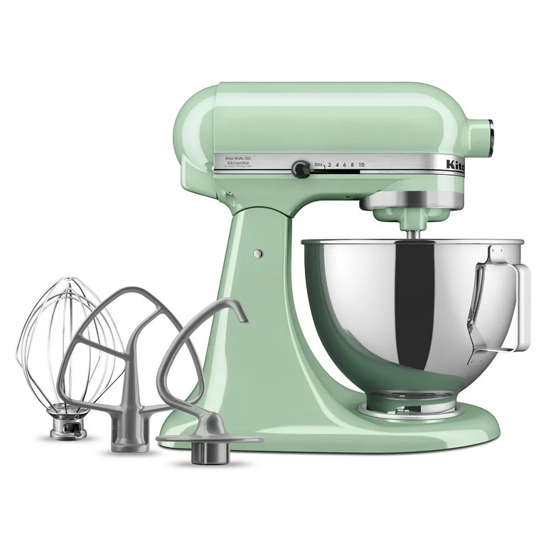 KitchenAid Deluxe Series 4.5 Quart Tilt-Head Stand Mixer with Stainless Bowl, Pistachio, KSM97PT ... | Walmart (US)