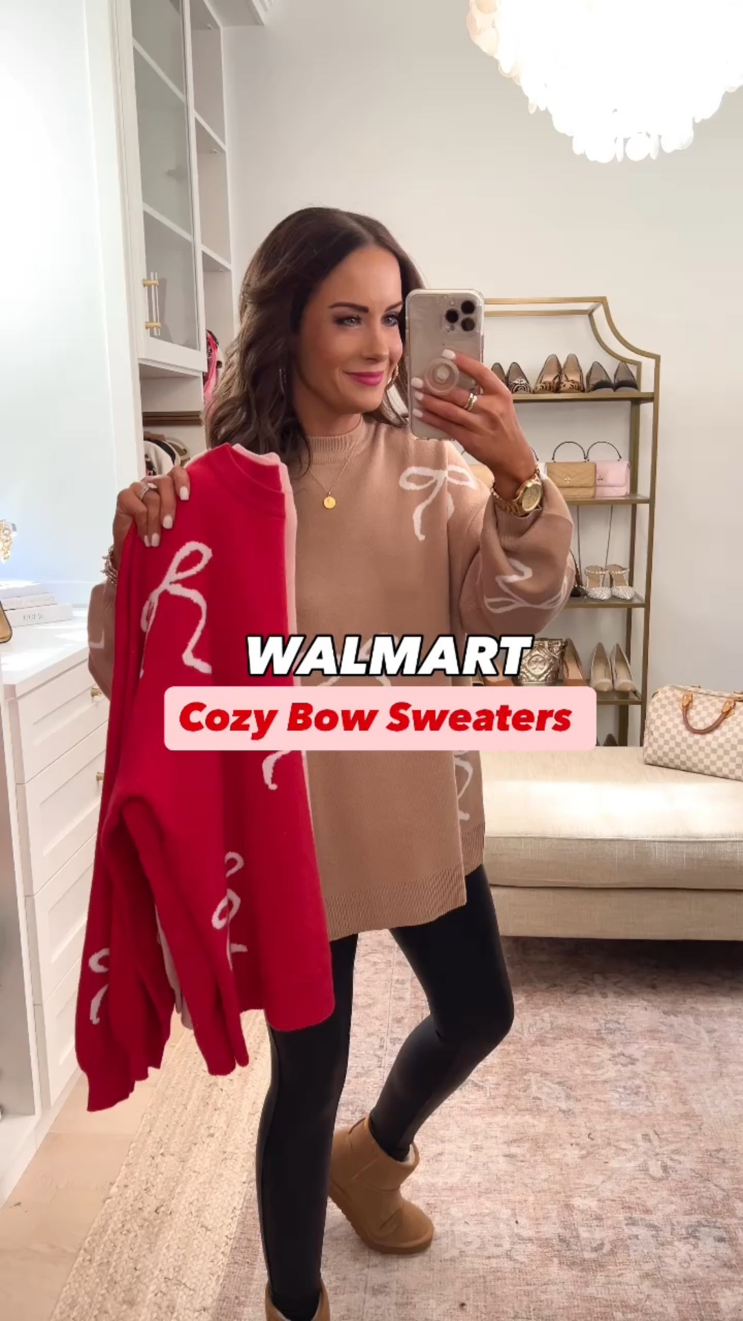 The coziest bow sweater comes in tons of colors! Wearing size S which is my usual size and it has the perfect relaxed fit 