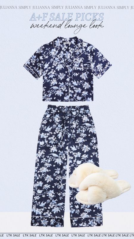 Abercrombie new arrivals on sale! Obsessed with matching pajama sets lately and this one is 😍😍😍 grabbed it first thing in size XL to fit through my pregnancy 

#LTKsalealert #LTKSpringSale #LTKmidsize