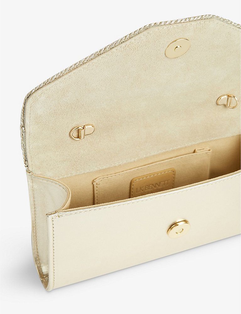 Giana leather and rope clutch bag | Selfridges