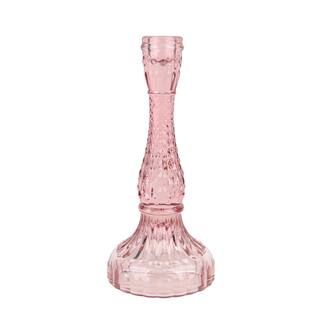 9" Large Pink Glass Candle Holder by Ashland® | Michaels | Michaels Stores