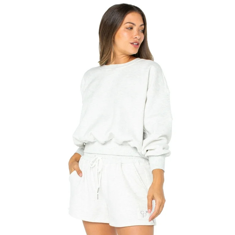 Celebrity Pink Womens Oversized Boyfriend Sweatshirt | Walmart (US)