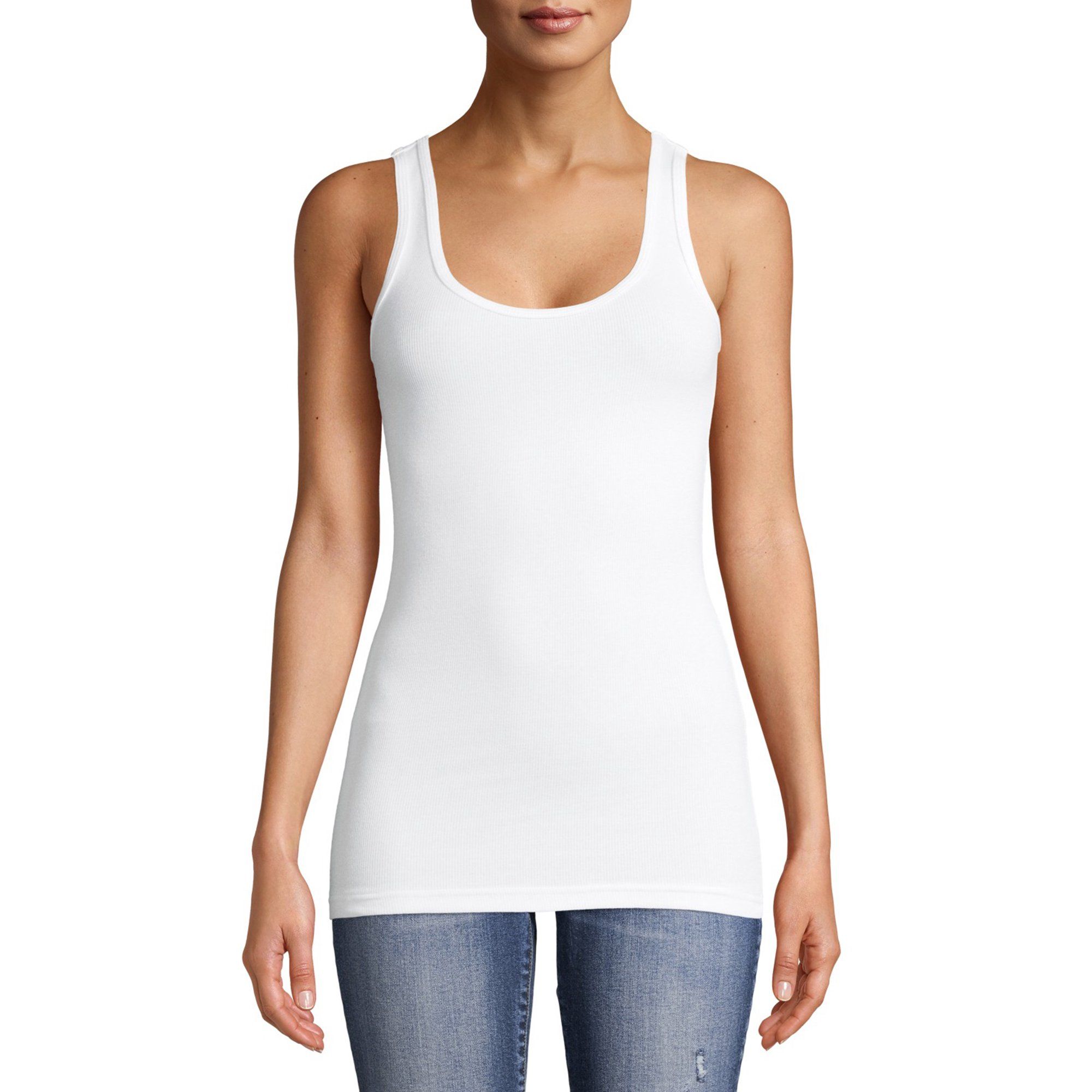 Time And Tru Women's Ribbed Tank Top | Walmart (US)