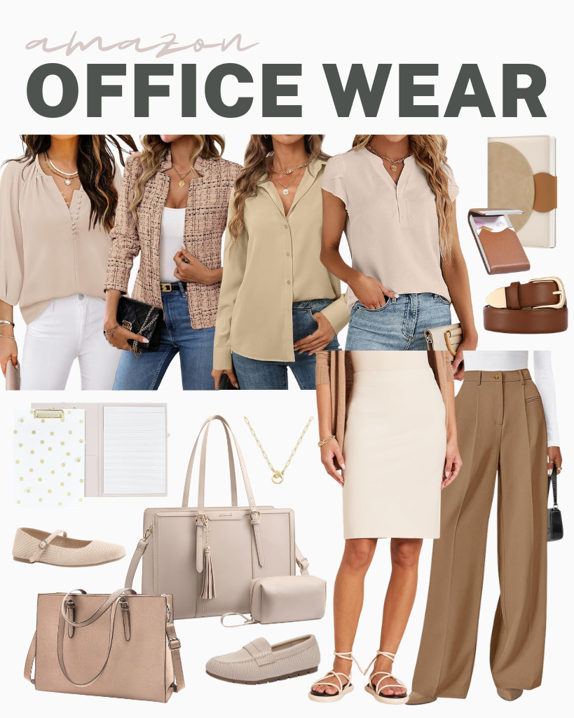 This week’s top picks for the office combine style and functionality. One of the bestsellers is this tweed open-front blazer from ELLEVEN. You’ll also enjoy this stylish top from Blooming Jelly that you can team with PRETTYGARDEN’s palazzo trousers. If you are a fan of skirts, there is one in this collection that looks stunning! And LANE WOODS' paperclip necklace is a crowd-pleaser, too.

#LTKSeasonal #LTKSaleAlert #LTKTravel 

 