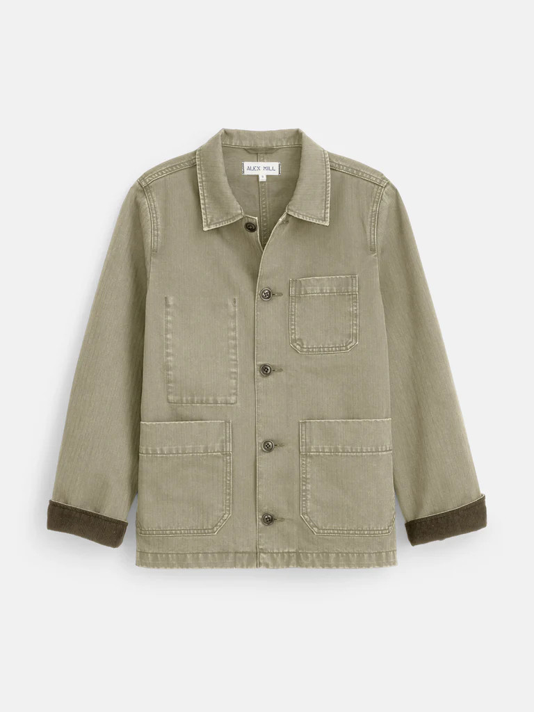 Britt Work Jacket In Herringbone | Alex Mill