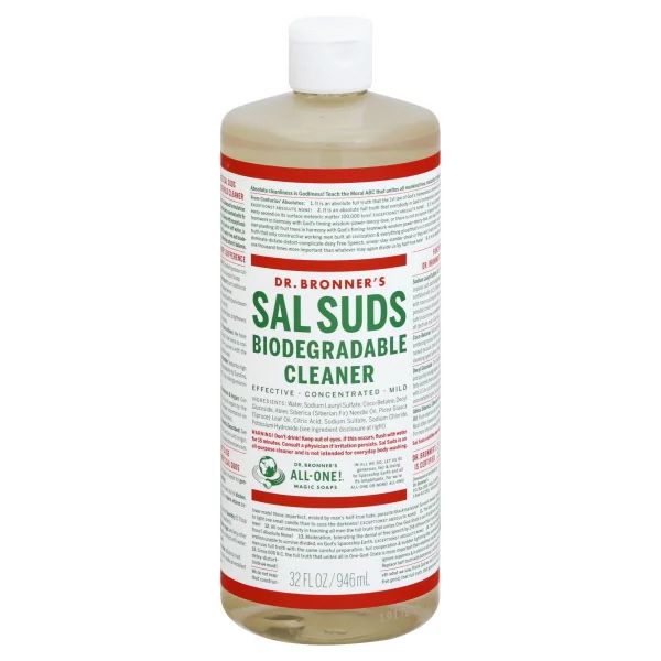 Dr. Bronner's Fair Trade and Organic Sal Suds Liquid Cleaner, 32 Fluid Ounce - Walmart.com | Walmart (US)