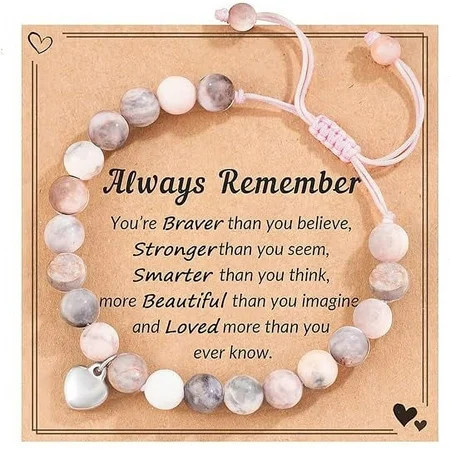 LAIQIANKUA Teen Girl Gifts Natural Stone Bracelets Trendy Stuff Inspirational Teen Girl Gifts Ideas | Walmart (US)