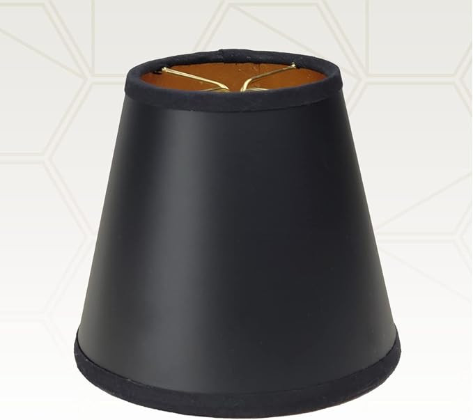 Royal Designs, Inc. CS-116BLK/GL Empire Black Parchment Chandelier Shade with Gold Lining, 3 x 5 ... | Amazon (US)