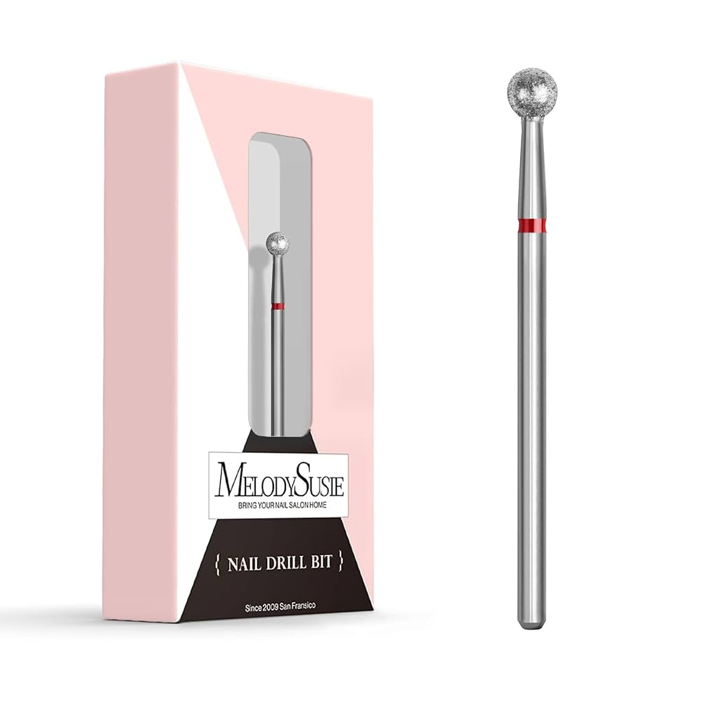 MelodySusie Ball Shape Cuticle Clean Nail Drill Bit 3/32'', Professional Safety Carbide Diamond N... | Amazon (US)