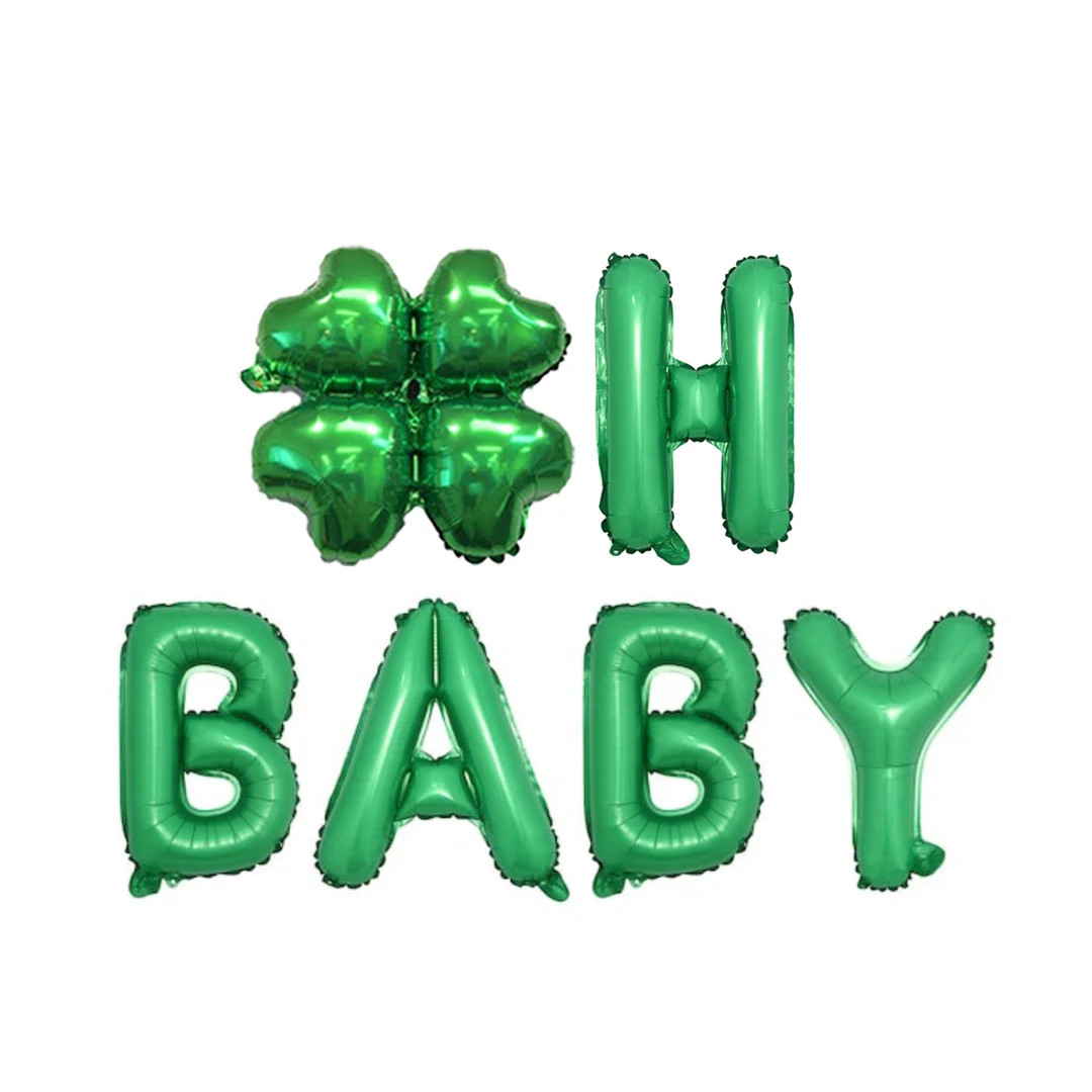 St Patrick's Day Baby Shower Decorations | Oh Baby Balloon Banner | St Patricks Baby Announcement... | Etsy (US)