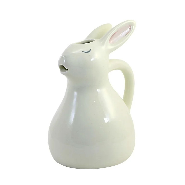Tabletop Bunny Pitcher Ceramic Decorative Functional Easy Pour Cn0071 | Walmart (US)