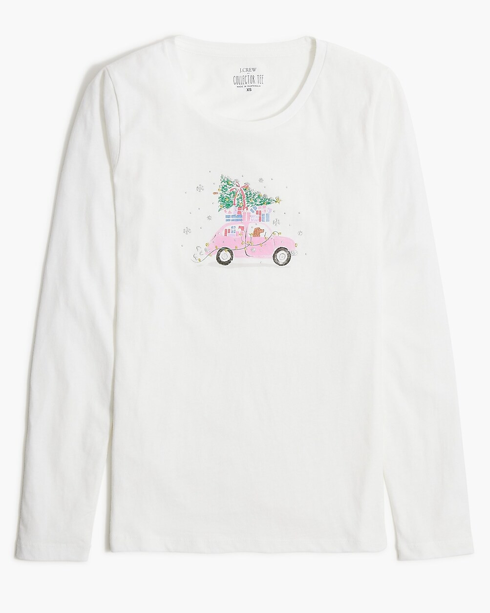 Long-sleeve car and tree graphic tee | J.Crew Factory