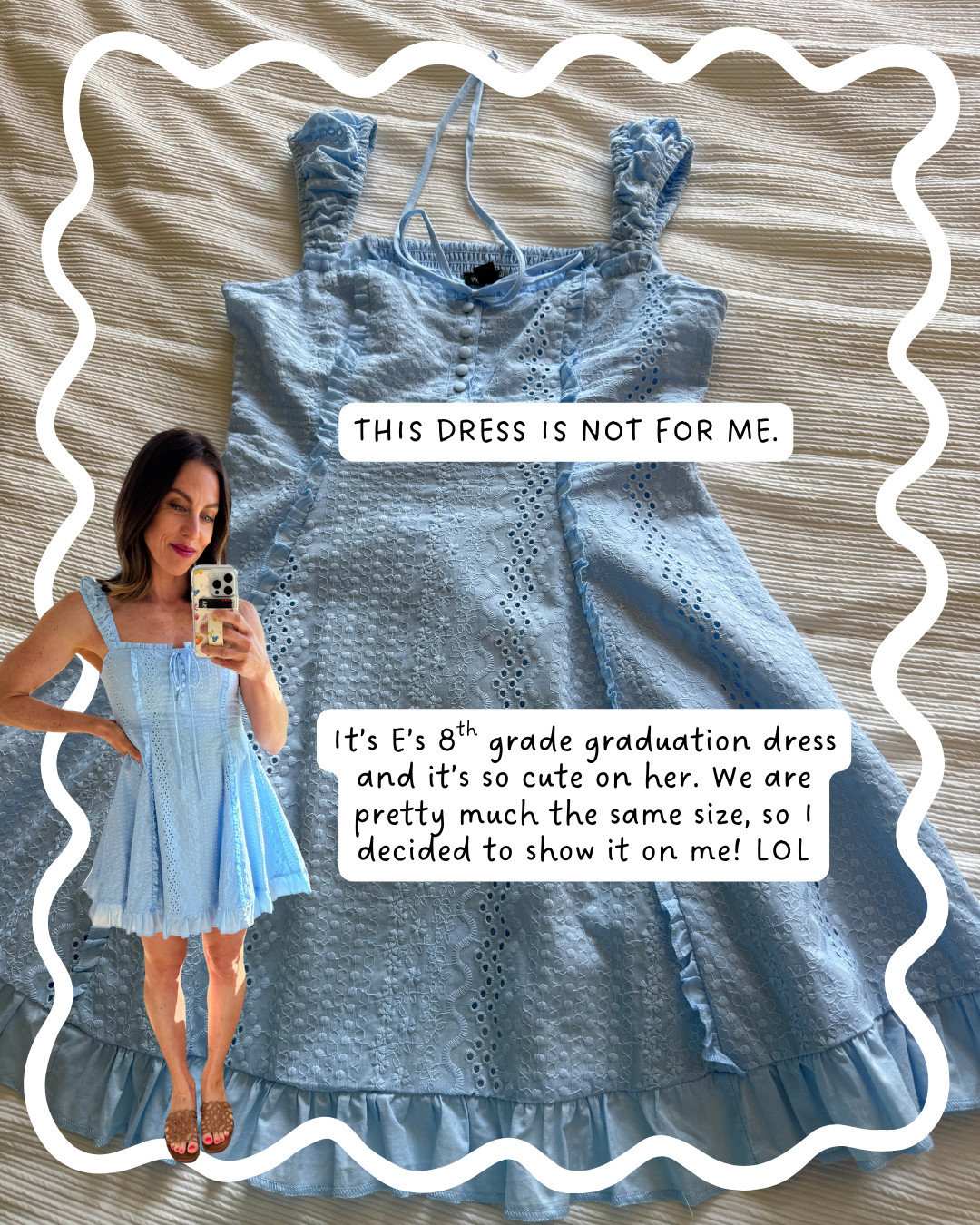 Ignore the model, LOL. This dress is for my daughters 8th grade graduation! 

 #LTKSeasonal #LTKPetite #LTKKids