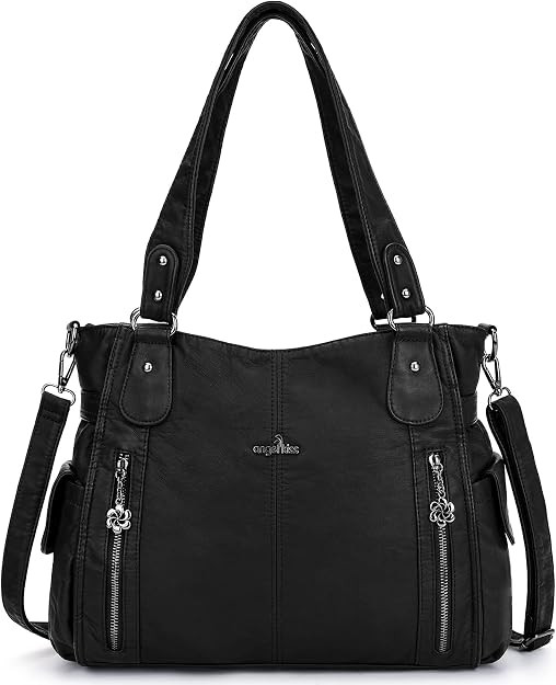 Angel Kiss Handbags for Womens Top-Handle Hobo Purse Roomy Casual Shoulder Bags PU Tote Satchel P... | Amazon (US)