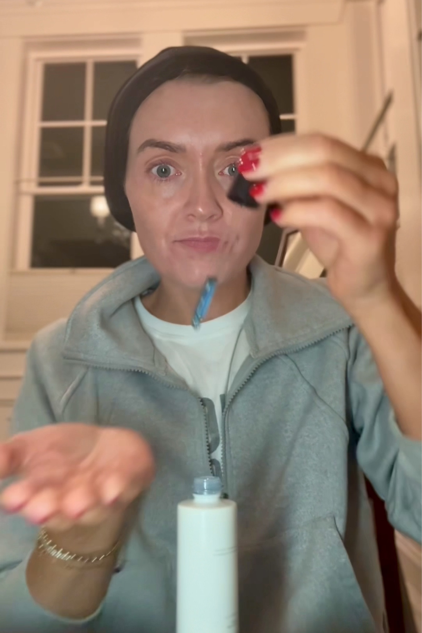 Build a nighttime routine that makes it easy to get ready quickly!

My nighttime essentials:

HAIR
• Detangling Brush (gently dangles hair)
• Boar Hair Brush (distributes oil from the scalp to the ends)
• Dry oil (keeps ends healthy without weighing them down)
• Silk scrunchies (secures the bun without damaging hair)
• Silk hair bonnet (absorbs excess oil and prevents hair damage while sleeping)

SKIN
• Red light (has drastically improved my skin texture and brightness)
• Retinol (dermatologist recommended)
• Skin Bae serum (reduces redness and blemishes and keeps skin moisturized and smooth)
• Eye cream 
• Thick moisturizer
• Sleep!

For links to my favorite red light mask and Skin Bae serum, visit my Flagship storefront at 
https://flagship.shop/thatjuliegirlfavorites?nocache=1736779604604 

#LTKOver40 #LTKStyleTip #LTKBeauty