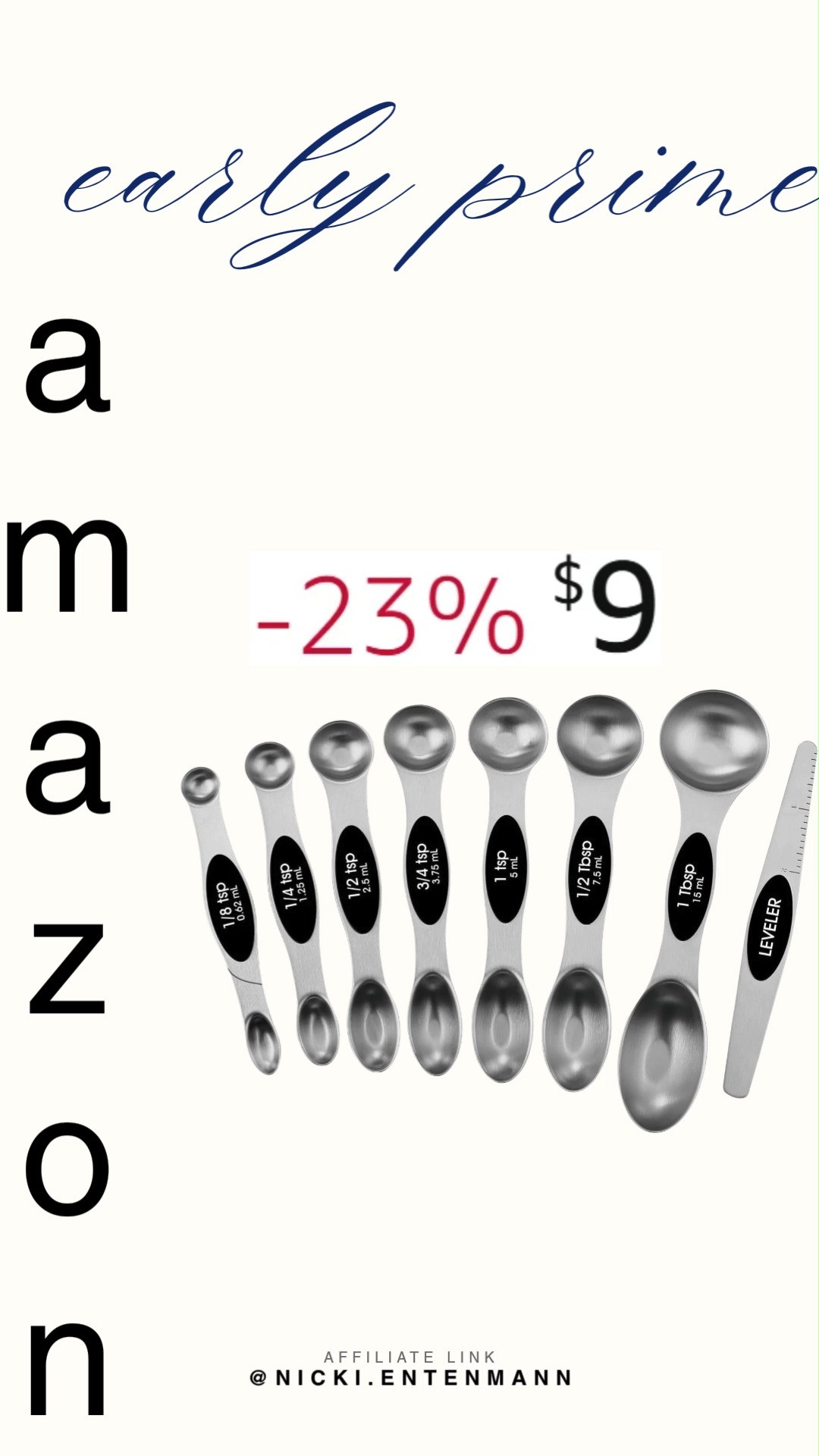 Spring Chef stainless steel magnetic measuring spoons with strong N45 magnets keep cooking neat and precise. Durable, stackable, and easy to use, they bring joy to every recipe. 🥄✨🍰  

#measuringspoons #SpringChef #stainlesssteel #magneticspoons #kitchenessentials #cookware #bakingtools #cookingtools #kitchenaccessories #homekitchen 

 #LTKfoodie #LTKHome #LTKSaleAlert