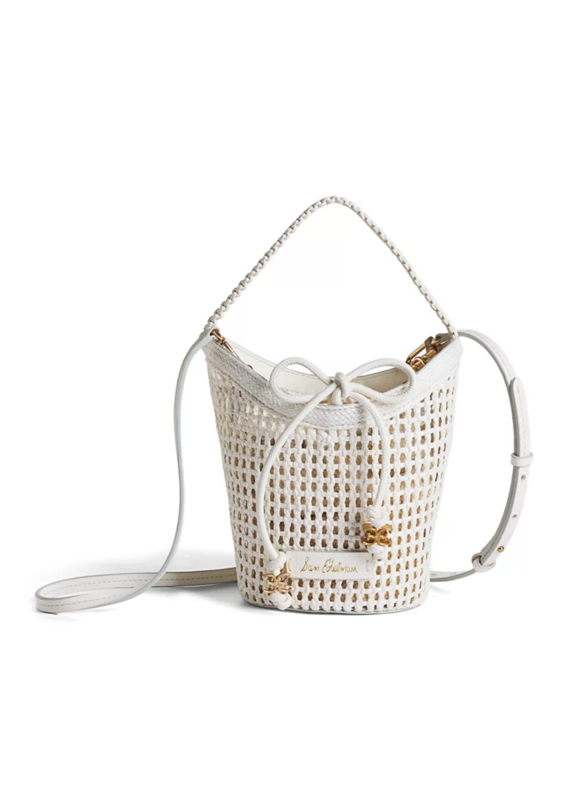Marcie Raffia Open Weave Crossbody Bag | Belk