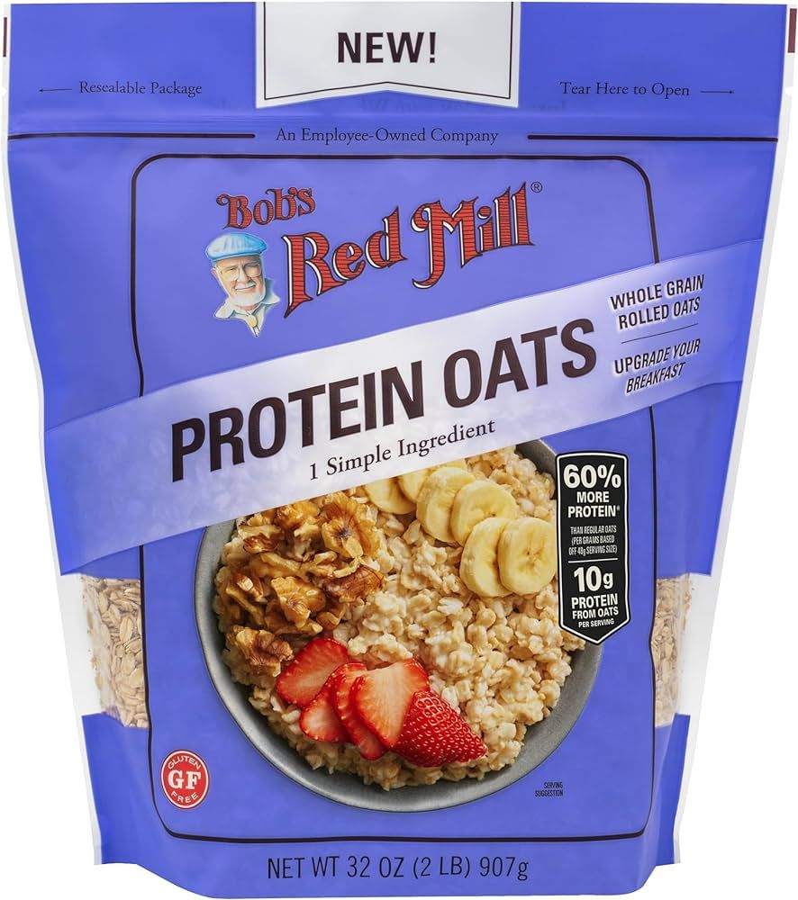 Bob's Red Mill Gluten Free High Protein Rolled Oats, 32 Ounce | Amazon (US)