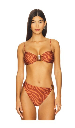 Misty Bandeau Bikini Top in Sundown | Revolve Clothing (Global)
