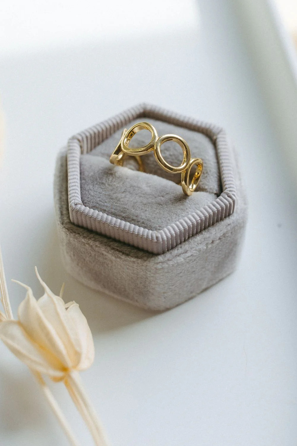 Gold Open Circle Ring | Kristina Cole Designs