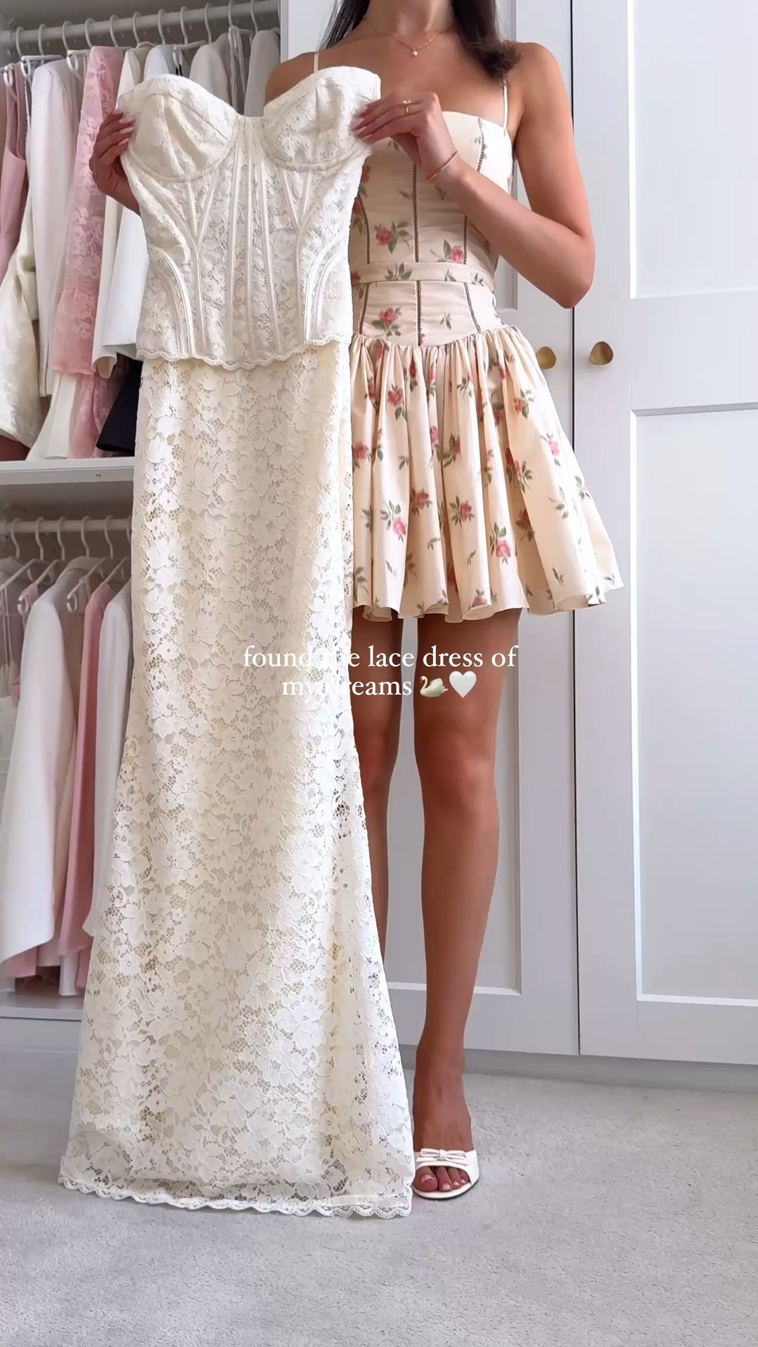 the perfect bridal piece 🥹✨ 

this dress would be perfect for special occasions, engagement party, bridal shower, birthday celebration, rehearsal dinner, romantic date night, vacation dinner…🤍

#lacedress #whitedress #romanticdress #outfitinspiration #femininestyle #elegantstyle #pinterestaesthetic #bridalwear #summerfashion #dateoutfit #houseofcb #engagementdress #fallfashion #vintagestyle #corsetdress #maxidress

#LTKSeasonal #LTKParties #LTKWedding