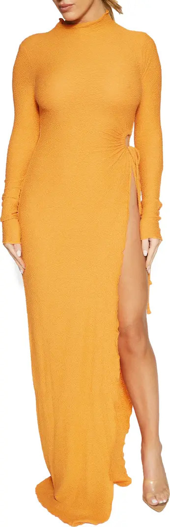 Naked Wardrobe Long Sleeve Cutout Body-Con Maxi Dress | Nordstrom | Nordstrom