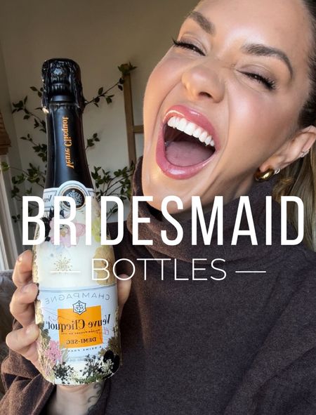 Everything I used to make my bridesmaid champagne bottles!!! This DIY makes the cutest gift for any occasion! 🥂 

#LTKwedding #LTKparties