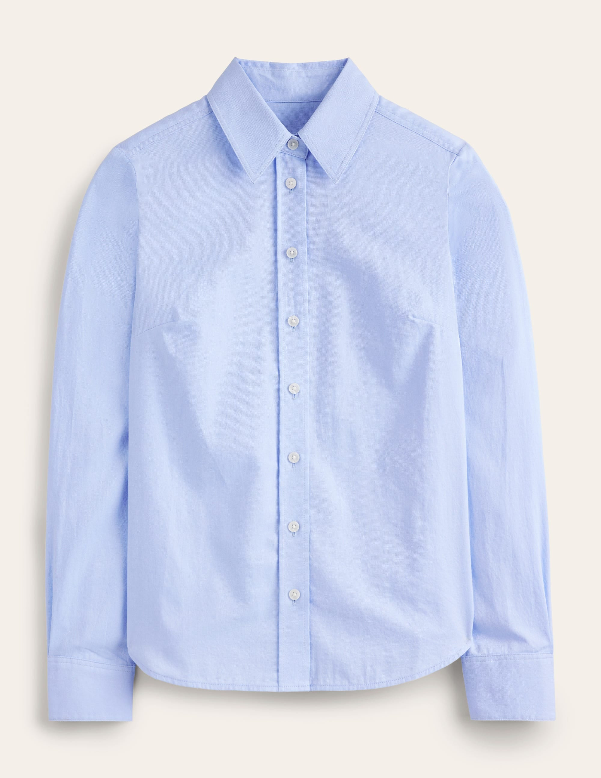 Sienna Cotton Shirt-Blue Oxford | Boden (US)