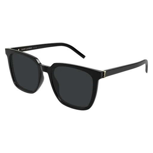 Saint Laurent SL M146/K Sunglasses 001 - Black - Black Women Square | Designer Optics