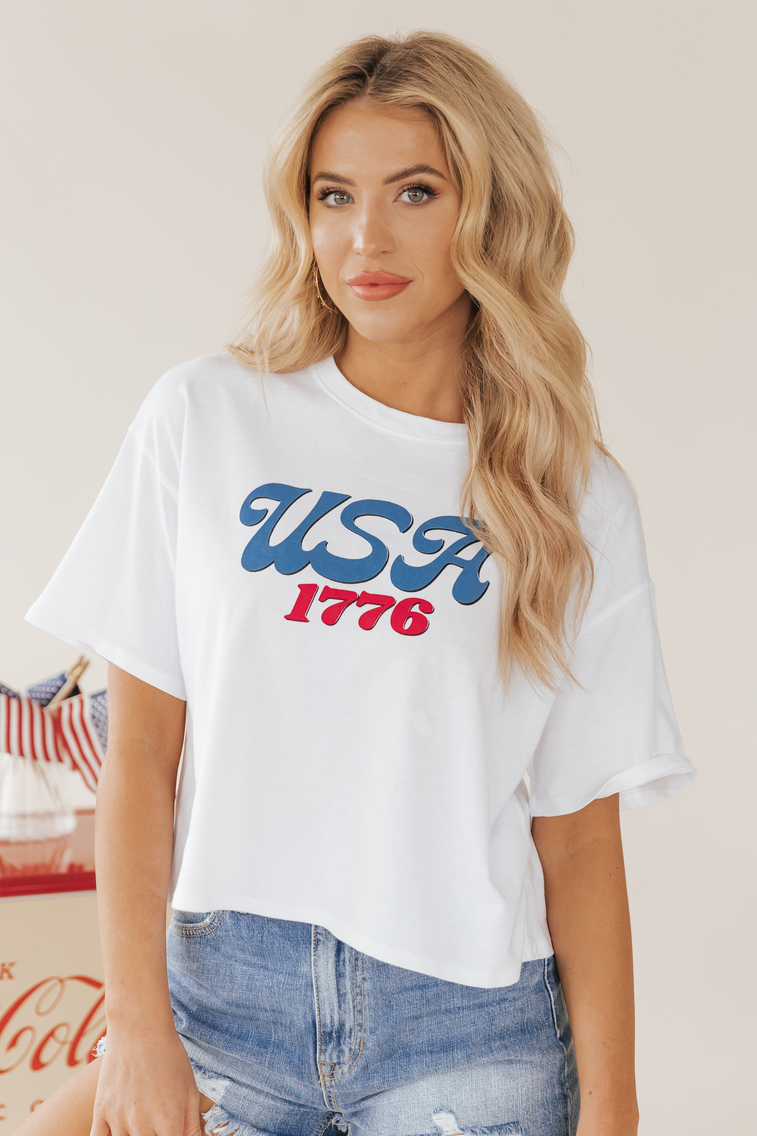 Independence "USA 1776" Cotton Tee | Magnolia Boutique