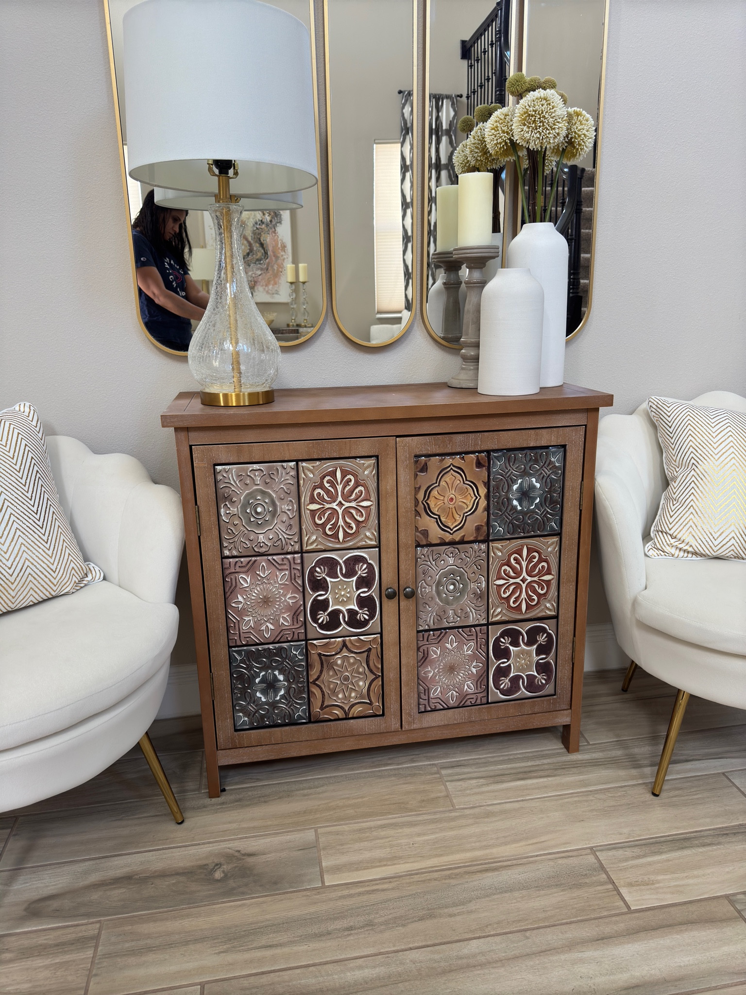 Beautiful cabinet table 

#LTKSeasonal #LTKHome #LTKFamily