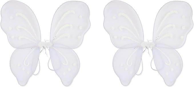 Beistle 2 Piece Fairy Wings, White | Amazon (US)