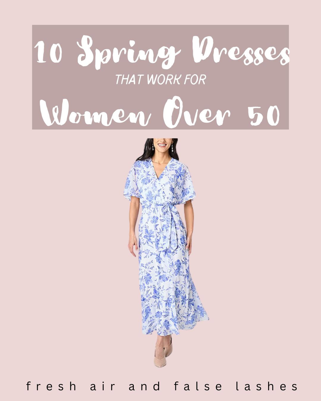 Spring Easter dresses for women over 50. These dresses all work for mature women. They skim the body, nothing tight, various necklines and sleeve lengths that flatter a more mature woman. Nothing over $60. #Easterdresses #springdresses #womenover50 #over40 

 #LTKOver40 #LTKSaleAlert #LTKFindsUnder50