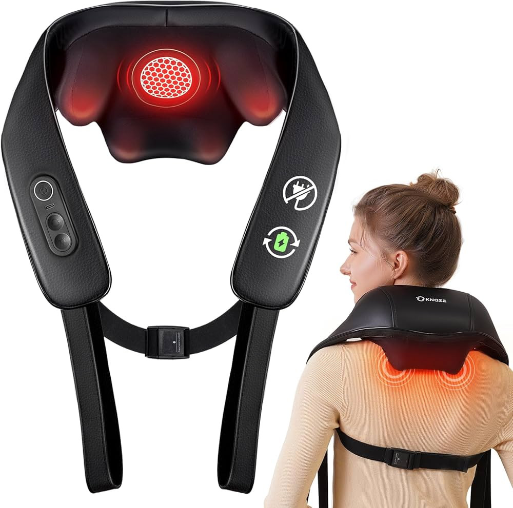 Neck and Shoulder Massager with Heat, Cordless Back and Neck Massager, Upgraded Graphene Heating,... | Amazon (US)