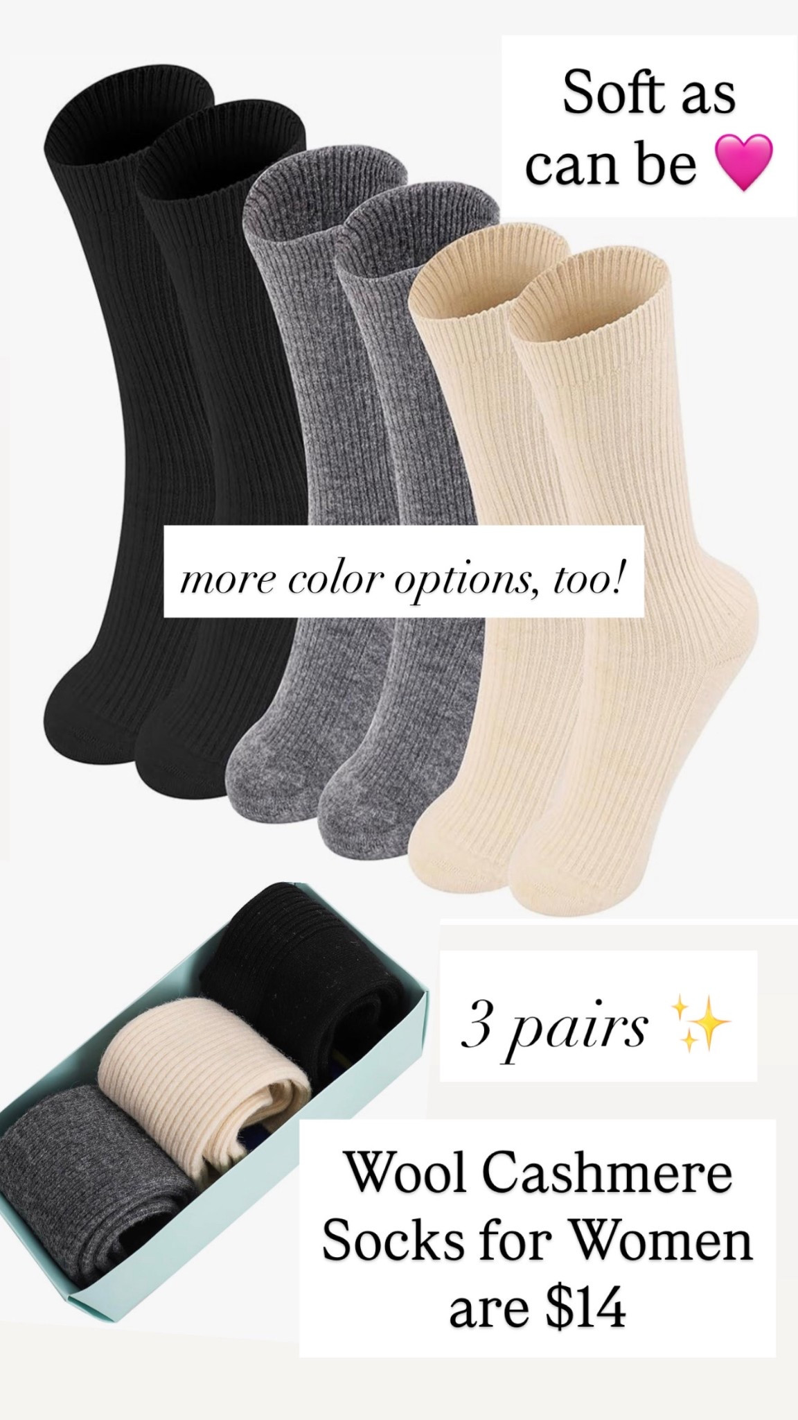 Wool Cashmere Socks for Women are $14

#LTKSaleAlert #LTKootd