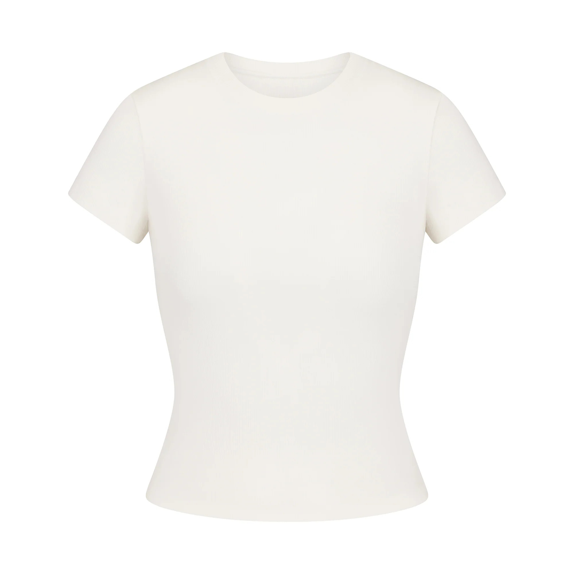 COTTON RIB T-SHIRT | MARBLE | SKIMS (US)