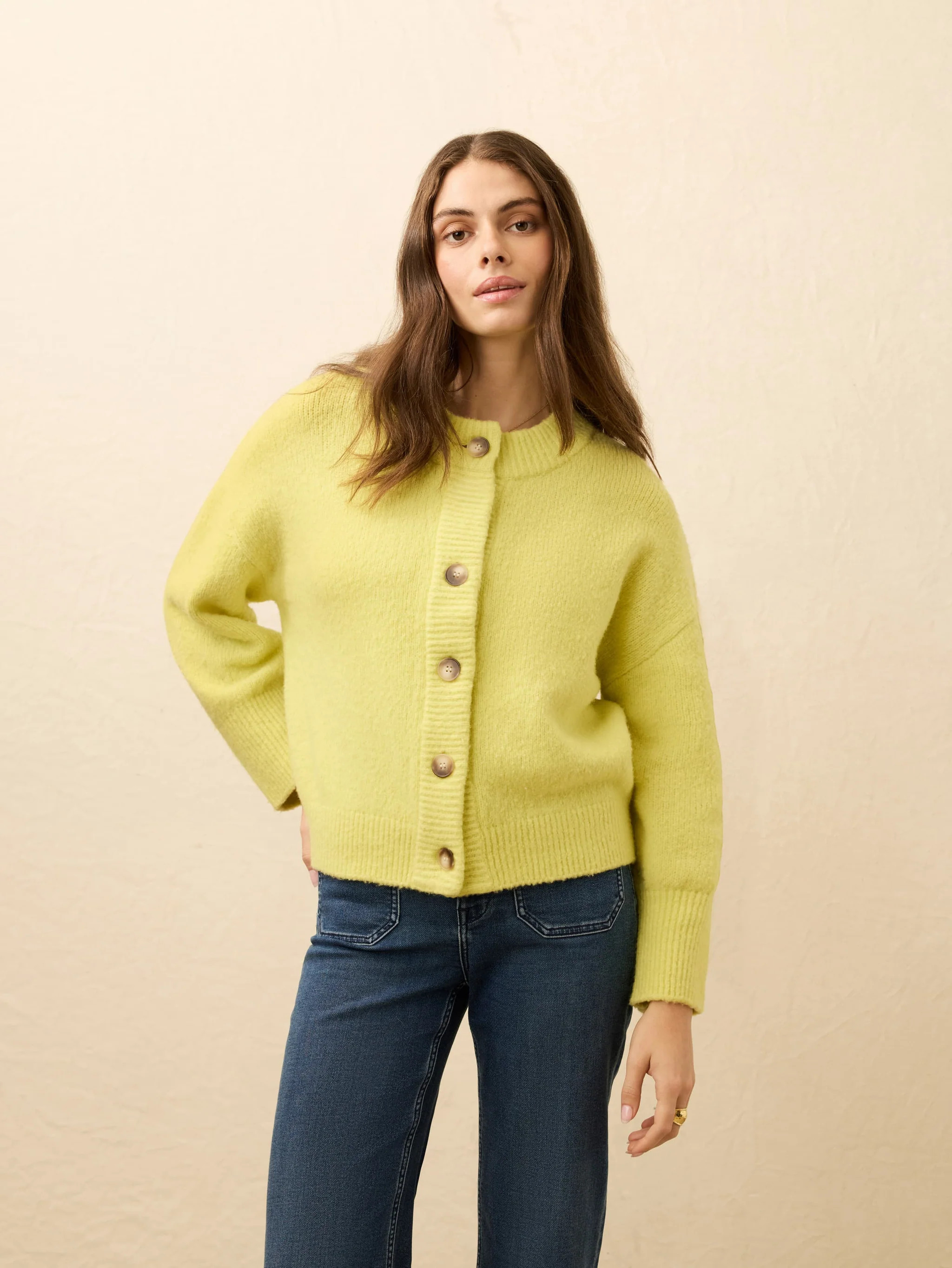 Alpine Cozy Cardigan - Citrus Shore | Faherty