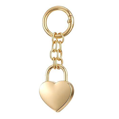 Xthrotsenk Heart Purse Charms for Handbags Gold Bag Charm Heart Bag Charms Gold Keychains Bags Accessories for Handbags Women Purse Accessories | Amazon (US)