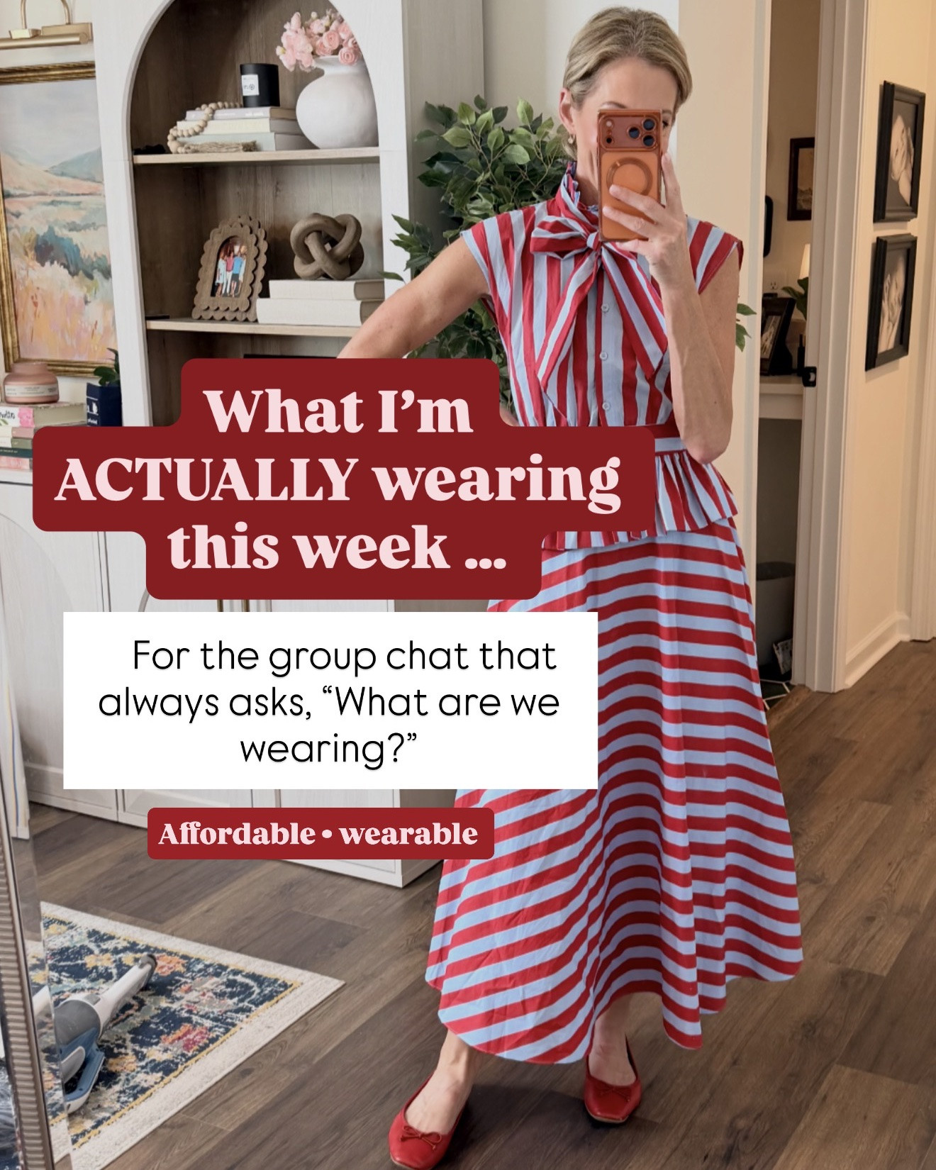 What I’m ACTUALLY wearing this week… because real life needs real clothes that are cute, comfortable AND affordable. Save this for your next “I have nothing to wear” morning and comment WEEK for all the links!

From teacher workwear and business casual outfits to casual Friday, errands, date night and weekend plans, these are easy outfits I’ll actually reach for. Think affordable fall fashion, Walmart fashion finds, Amazon outfits, Target style, fall workwear, teacher outfits, wide leg pants, leopard print pants, fall dresses, Mary Jane flats, clogs, burgundy outfits and transitional fall style.

Basically: affordable + wearable + actually cute.
