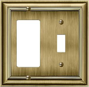 BESTTEN 2-Gang Heavy Duty Mid-Size Metal Combination Wall Plate, 1-Toggle/1-Decorator, Midway Rec... | Amazon (CA)
