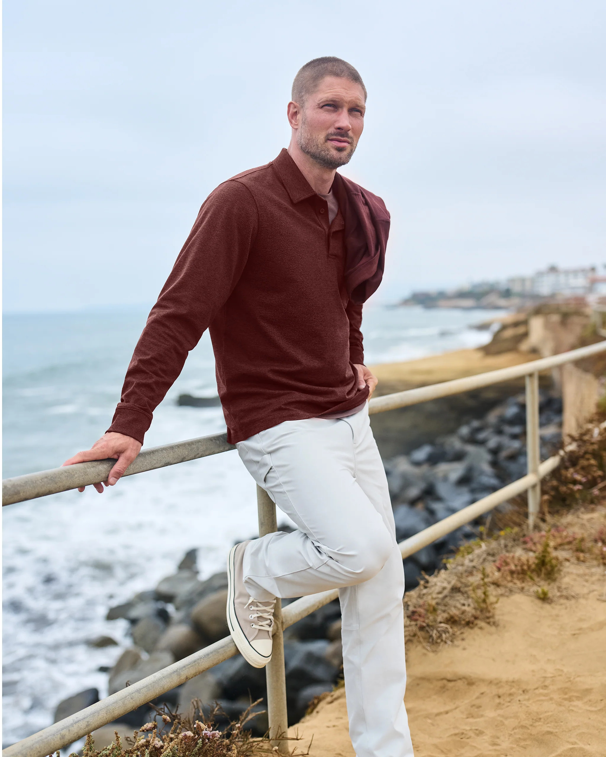 Long Sleeve Coronado Rugby | Vuori Clothing (US & Canada)