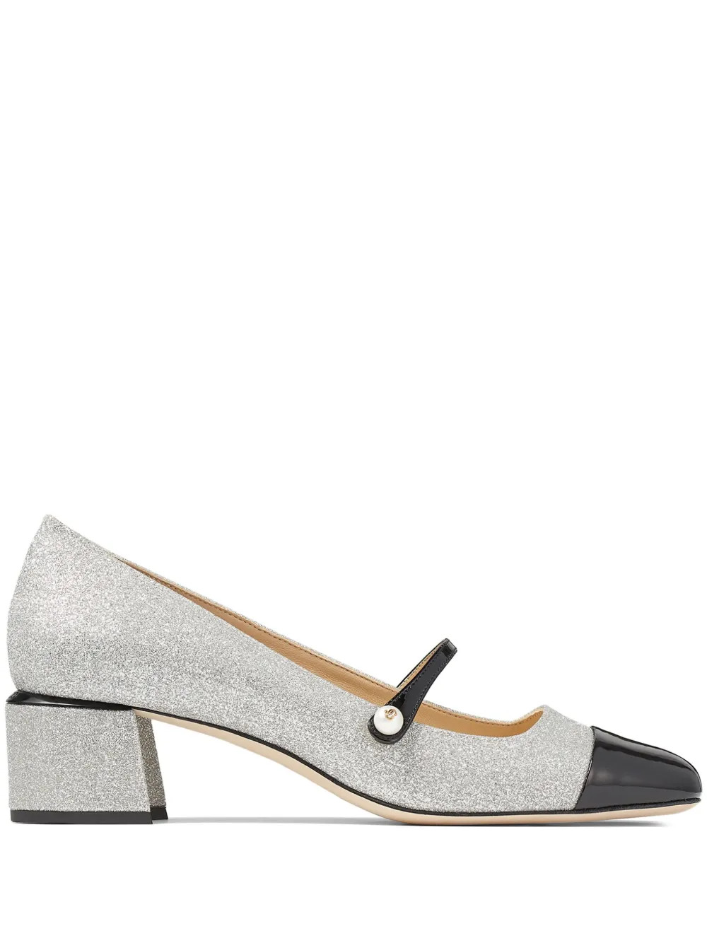 Elisa glitter-embellished 45mm pumps | Farfetch Global