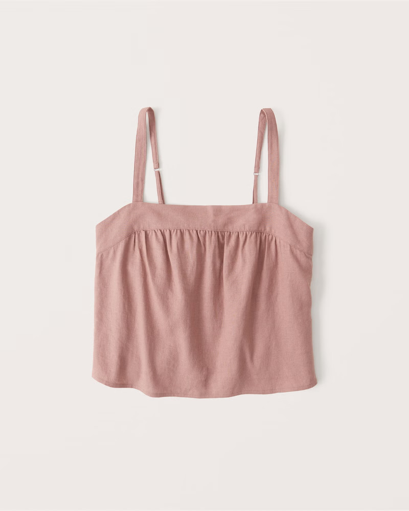Cropped Trapeze Cami | Abercrombie & Fitch (US)