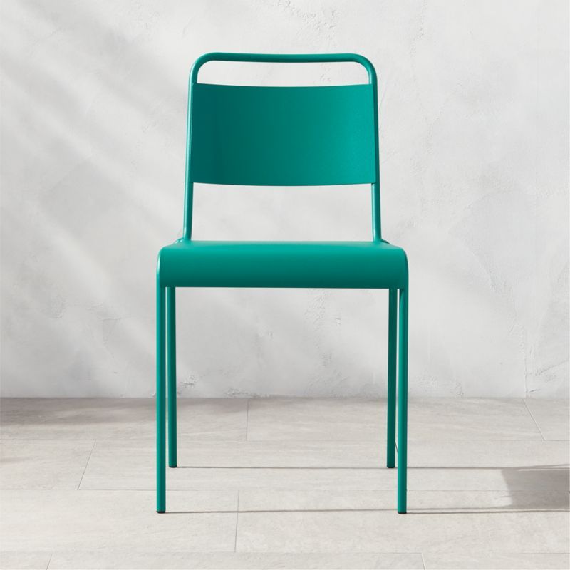 Lucinda Emerald Stacking Dining Chair | CB2 | CB2